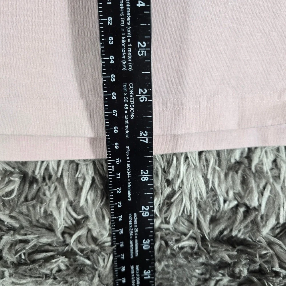GSTR Mens Relaxed Boxy Fit T-Shirt Light Pink Short Sleeve Cotton Large 3472